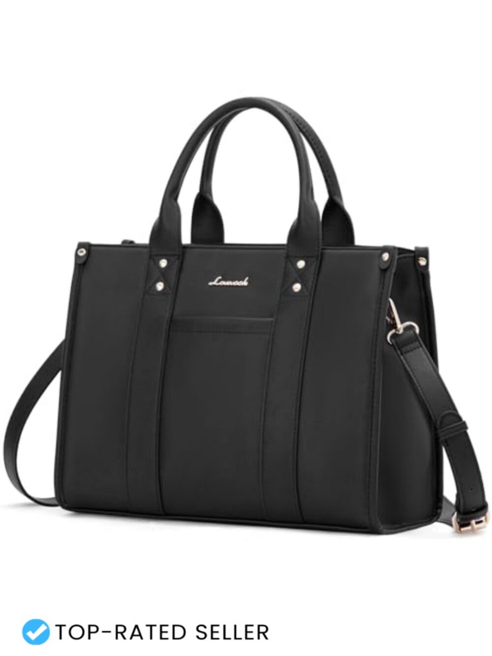 LOVEVOOK Faux Leather Satchel Tote Crossbody Work Bag Fits 13" Laptop